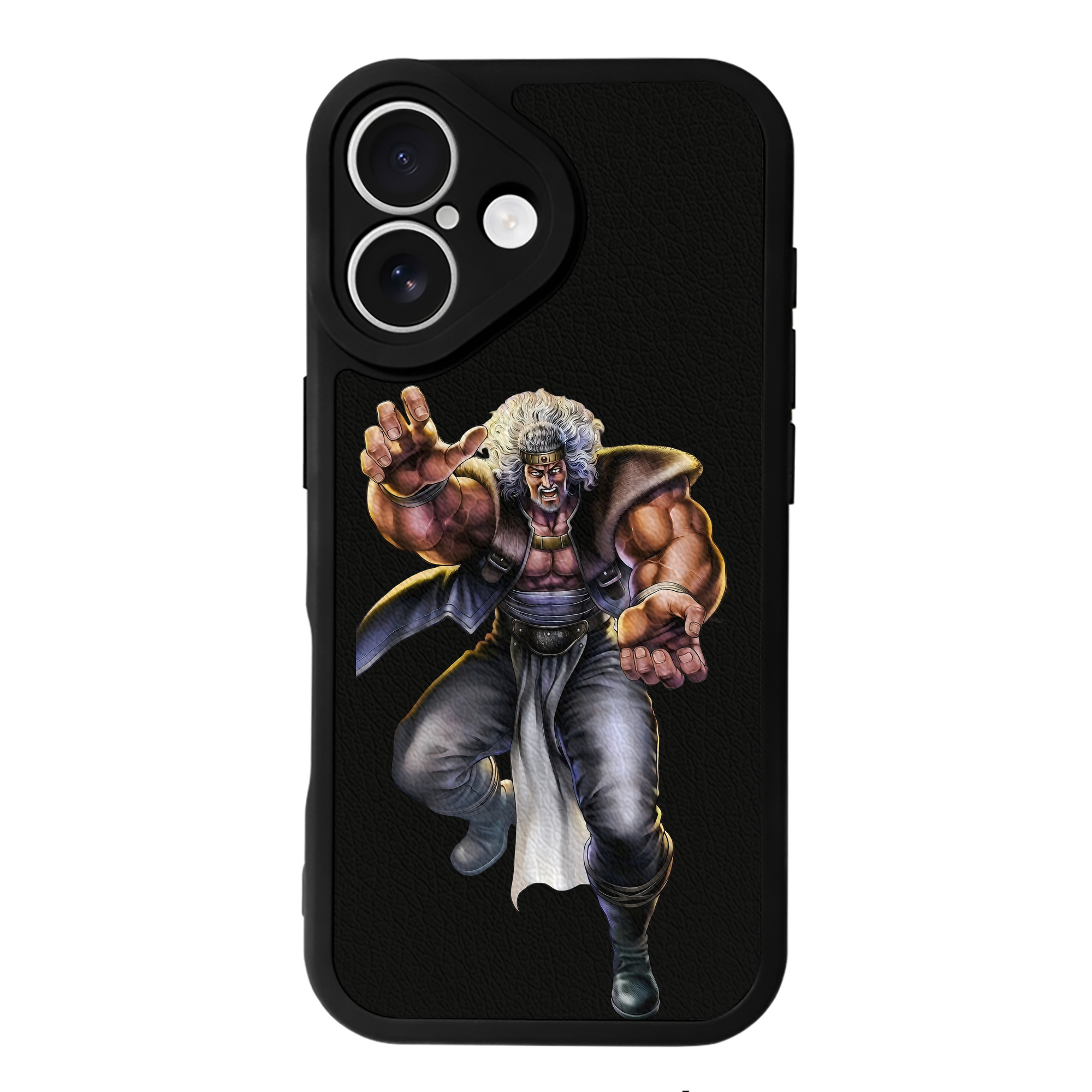 （画像用） 北斗の拳 Fist of the North Star 【iPhone 16シリーズ対応】シリコンスマホケース（レザー調） 材質：シリコン